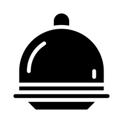 Obraz premium plate glyph icon