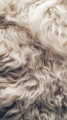 Fototapeta premium A close-up of soft, wavy fur, showcasing texture and natural patterns.