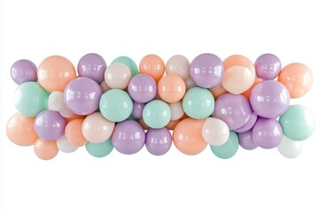 Pastel Dream A Beautiful Collection of Colorful Balloons for a Festive Celebration
