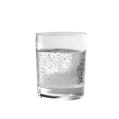 Refreshing sparkling water glass indoor setting beverage photography minimalist design close-up perspective