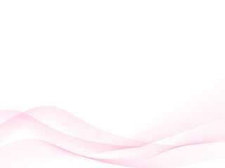 ピンクのウェーブ背景（波のフレーム）