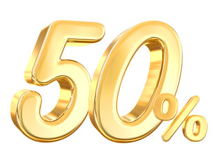 50 Percent Gold offer in 3d