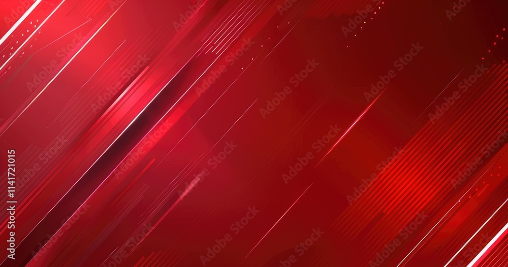 Poster a vibrant red abstract background with dynamic lines and patterns for graphic design use.