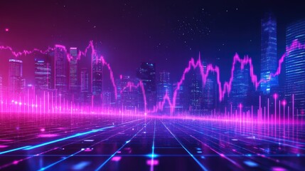 Neon Cyberpunk Cityscape Visualization Futuristic Urban Environment Digital Art Night Scene Vibrant Aesthetic