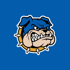 Illustration of Fierce Bulldog Mascot