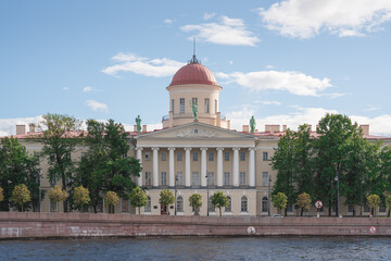 Institute of the Russian literature, Pushkin house in St. Petersburg. High quality photo