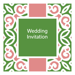 Elegant Floral Wedding Invitation Template Vector Design features beautiful floral elements and romantic style. Perfect for brides and grooms looking for a modern and sophisticated wedding invitation.