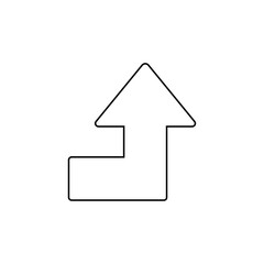 折れた矢印のやじるしのアイコン