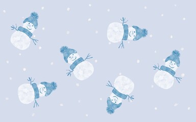 雪だるまのパターン
