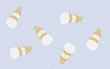 雪だるまのパターン