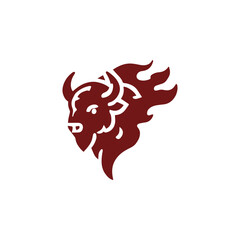 Fire bison logo