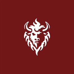 Fire bison logo