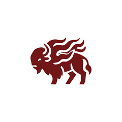 Fire bison logo