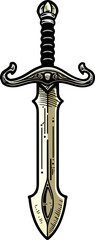 Illustration of a Decorative Sword