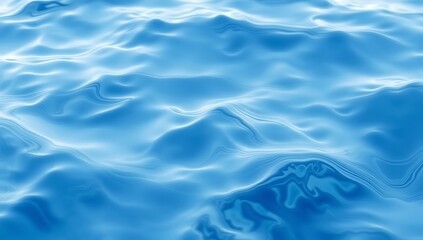 Abstract Blue Water Surface Gentle Waves Texture