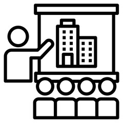 Corporate training icon