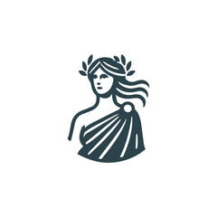 Greek goddess logo