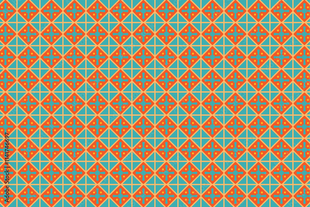 Poster vector solid background flat tile basic pattern