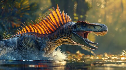 Spinosaurus in the Water