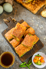 Martabak asin, Murtabak, Mutabbaq, stuffed pancake or pan-fried bread street food