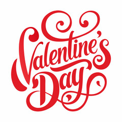 Happy Valentine's Day Typography Design For T Shirt