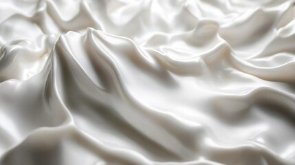 Obraz premium White Silk Draped in Soft Gentle Waves