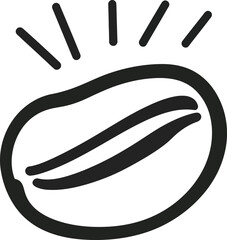 Fototapeta premium Coffee bean vector