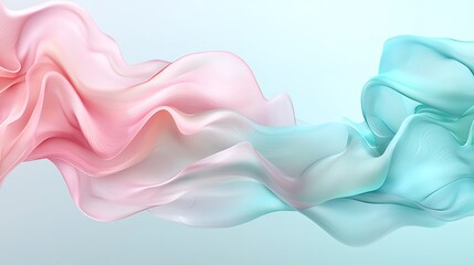 Obraz premium Abstract Pastel Wave Background - Pastel colors
