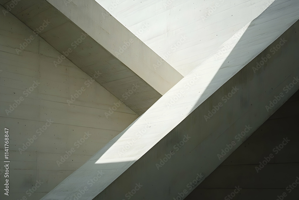Aufkleber abstract concrete structure with light and shadow interplay.