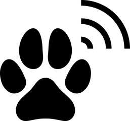 Animal chipping icon. Pet Microchip. Vet Microchip implant sign