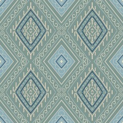 pattern flowerdamask ethnic boho American ikat texture tribal geometric background mandalas