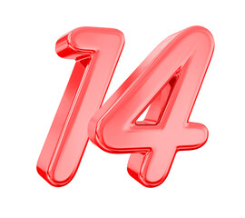 Red Number 14