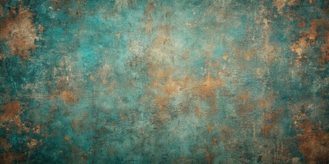 Rustic Teal and Copper Abstract Texture Background for Design Projects