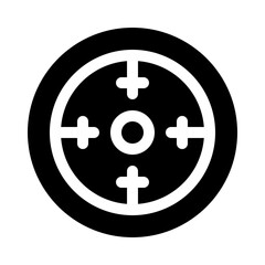 Obraz premium scope glyph icon