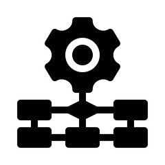 workflow glyph icon