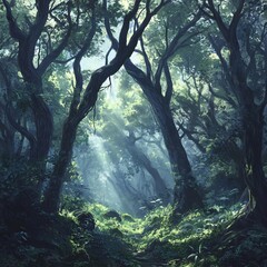 fog in the forest