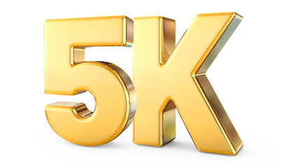 5K Follow Gold Number