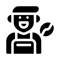 Coffee glyph icon