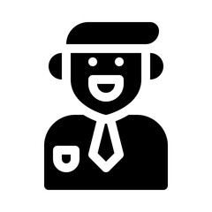 Entrepreneur glyph icon