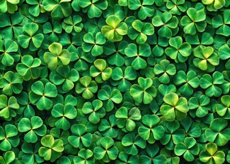 Drone Photography Clover Seamless Pattern Green Background