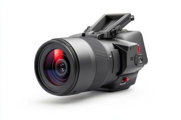 A modern digital camera with a sleek design. This high-resolution camera captures stunning images with vibrant colors and sharp details. Explore your creativity. Generative AI