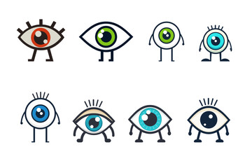 Tiny Eye with Legs, Minimalist Walking Eye
