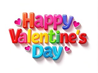 Happy Valentine's Day Text Design - Rule of Thirds Composition