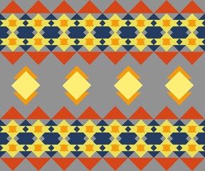 native pattern native pattern Designed for native style geometric shape background fabric carpet ikat tribal batik vector illustration pattern