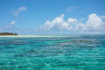 Île Plate (Flat Island) sandbank is a picturesque island in the Indian Ocean, located off the northern coast of Mauritius.