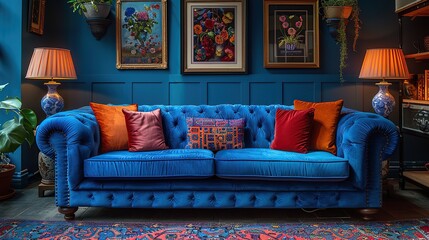 A stylish modern living room interior design with minimalistic furniture, neutral tones, and a sophisticated, welcoming atmosphere.