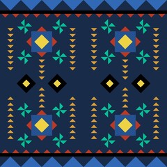 native pattern native pattern Designed for native style geometric shape background fabric carpet ikat tribal batik vector illustration pattern