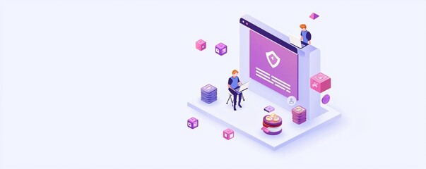 a professional layout illustrating seamless application submission, vibrant UI elements with a corporate yet inviting style