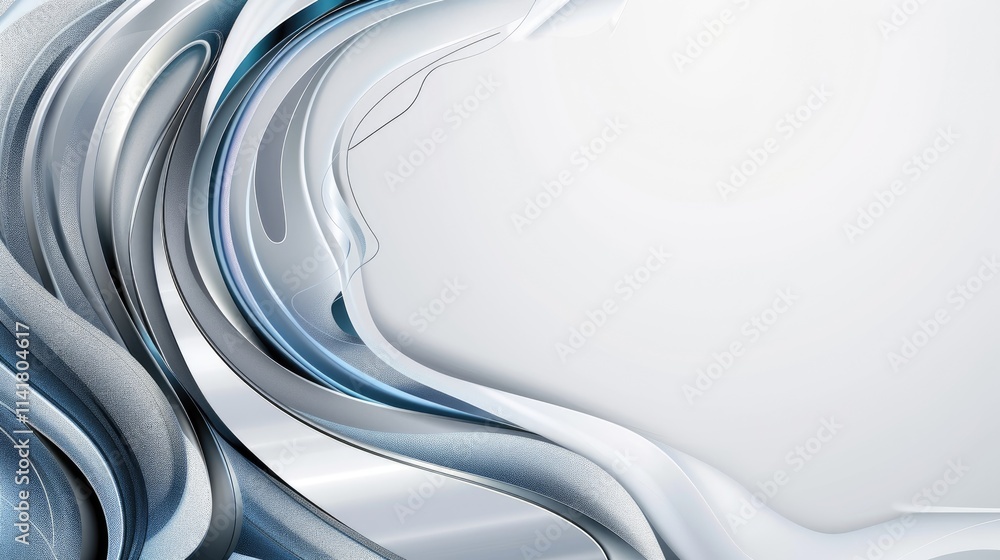 Poster abstract design with flowing shapes and gradients, suitable for backgrounds or digital art.
