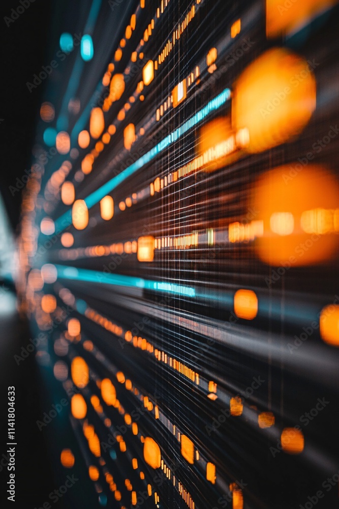 Poster a secure record-keeping system for applications, visually showing data integrity and accessibility, 